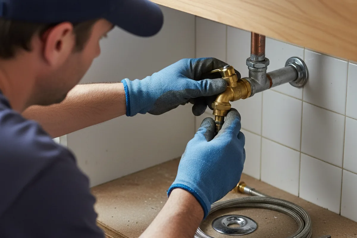 Shutoff valve and fitting work during Faucet and Fixture Repair in Barwick
